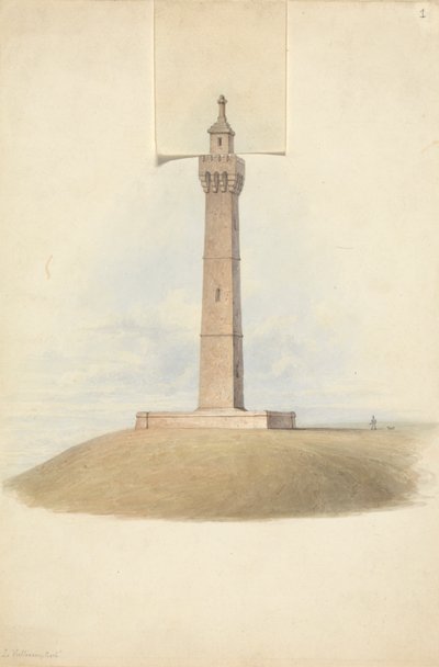 Variant Designs for the Somerset Monument: Elevation by Lewis Vulliamy