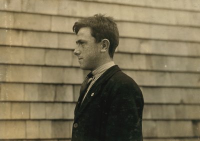 15-Year-Old James Cooney, Irish Immigrant in Fall River, Massachusetts by Lewis Wickes Hine