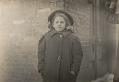 Mery Horn, a hunchback condition aggravated by the heavy load of papers she carried, Mar 1909 by Lewis Wickes Hine
