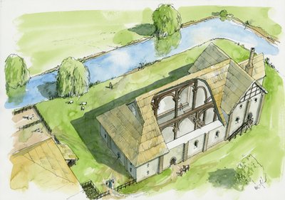 Reconstruction of Weeting Castle by Liam Wales