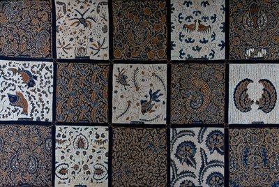Batik with traditional designs from traditional colors, Surakarta, Java, Indonesia (detail) by Unbekannt Unbekannt
