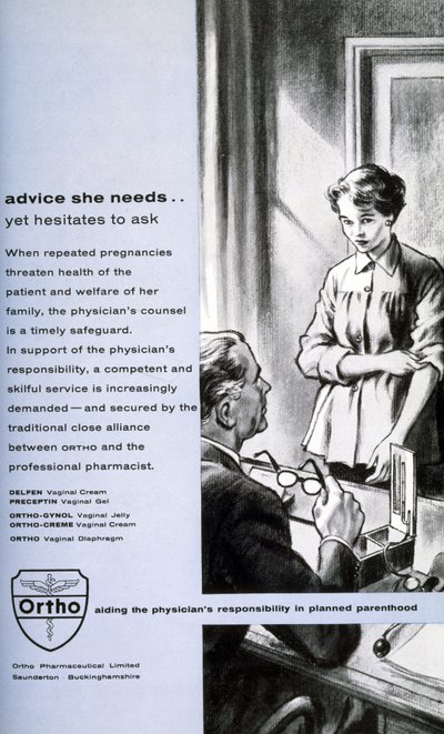 Female Contraceptive Advertisement: 
