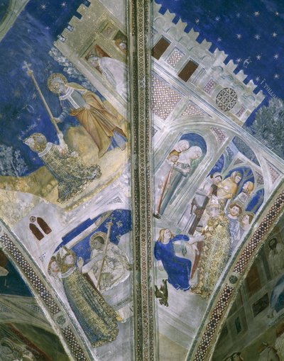 Detail (vault in St Martial chapel, Papal Palace in Avignon, with frescoes) by Unbekannt Unbekannt
