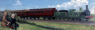 Midland Railway Express on the Way to St Pancras Station, London by Unbekannt Unbekannt