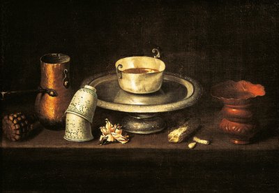 Still Life with Cup of Chocolate by Unbekannt Unbekannt