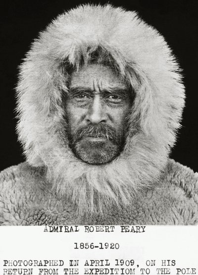The American Explorer Robert Edwin Peary (1856-1920) Photographed in April 1909 Returning from His Expedition to the North Pole by Unbekannt Unbekannt