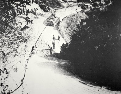 View of the Ho Chi Minh Trail in Laos by Unbekannt Unbekannt