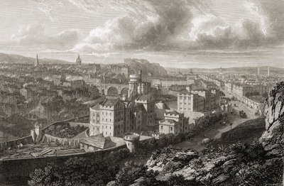 View from Calton Hill, Edinburgh, from 