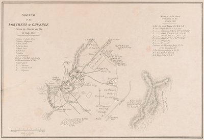 Sketch of the Fortress of Ghuznee, Taken by Storm on the 23rd July 1839 by Lieutenant Thomas Wingate