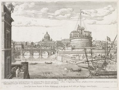St. Angelo from Prospectus Locurum Urbis Romae Insignium by Lievin Cruyl