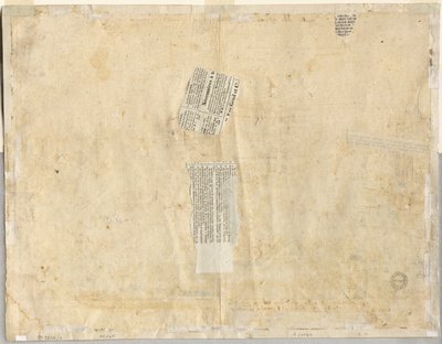 Tracing of a Fountain from Recto and Sketches of Two Faces Verso by Lievin Cruyl