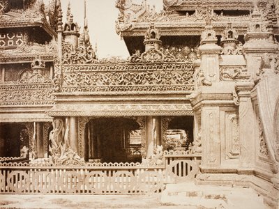 No. 92. Amerapoora. Another Part of the Balcony of Kyoung No. 86 [Maha-too-lo-Bounghian Kyoung] by Linnaeus Tripe