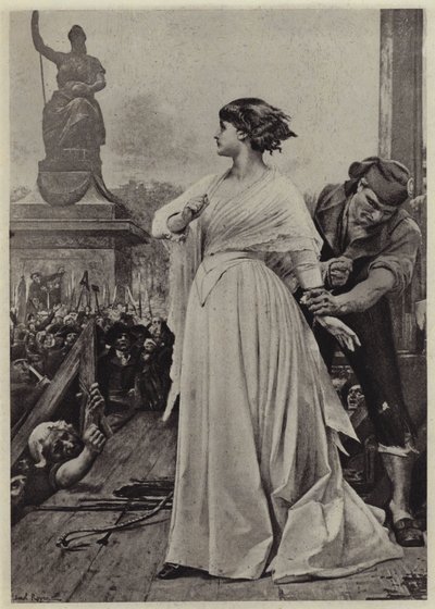 Madame Roland on the Scaffold by Lionel (after) Royer