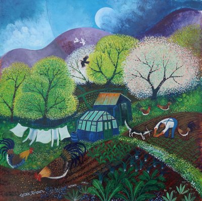 Springtime on the Allotment, 2025 by Lisa Graa Jensen