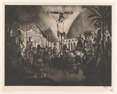Golgotha II by Lodewijk Schelfhout (signed by artist)