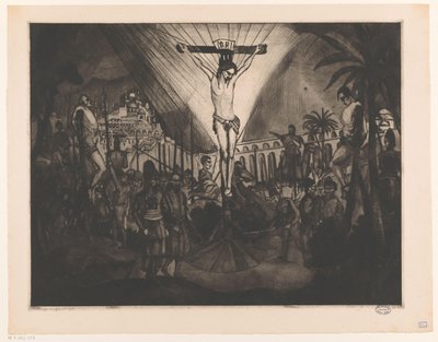 Golgotha II by Lodewijk Schelfhout (signed by artist)