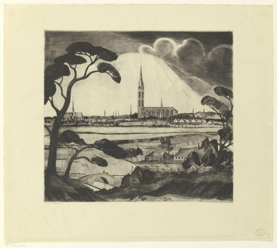 Hilversum and Surroundings by Lodewijk Schelfhout (signed by artist)