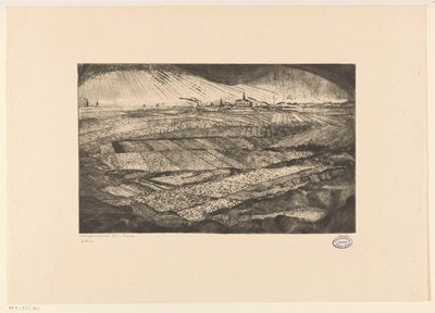 Landscape with Fields (Paysage) by Lodewijk Schelfhout (signed by artist)