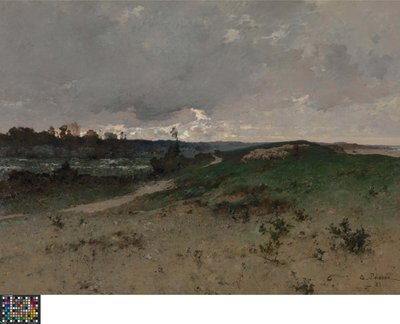 Landscape near Saint-Jean-le-Thomas (Normandy) by Leon Germain Pelouse