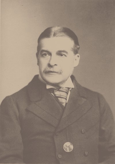 Portrait of the Composer Sir Arthur Sullivan by London . Photo studio Elliott and
