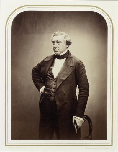 Portrait of Robert Stephenson, 1856 by London . Photo studio Maull and