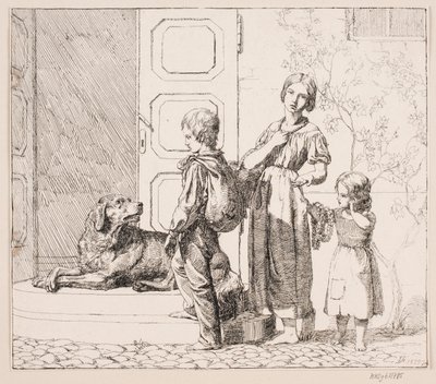 Three Beggar Children by Lorenz Frølich