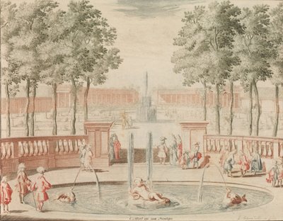 The Fountain of Hercules, with the Great Leap, for the Amphitheater, in: Scene by Lorenz Scherm