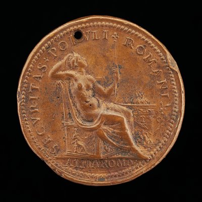 Securitas near an Altar [reverse] by Lorenzo Fragni