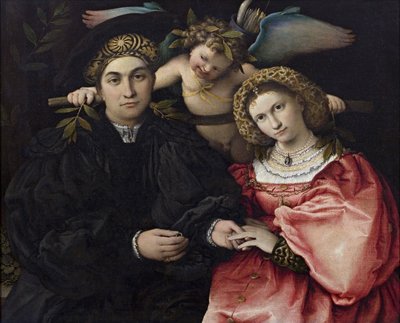 Portrait of Marsilio Cassotti and His Bride Faustina by Lorenzo Lotto