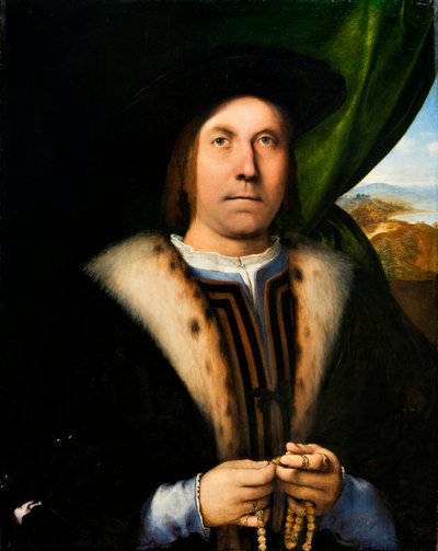 Portrait of a Man with a Rosary by Lorenzo Lotto