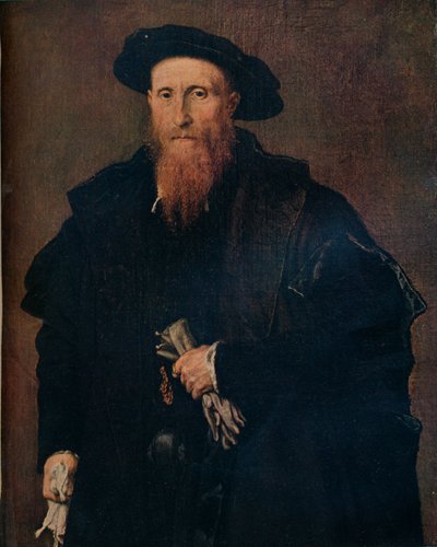 Portrait of a Gentleman with Gloves, 1543, 1930 by Lorenzo Lotto