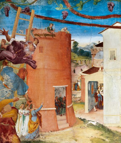 St Barbara in Tower (detail) by Lorenzo Lotto