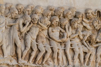 Damned Paraded to Hell (detail) by Lorenzo Maitani