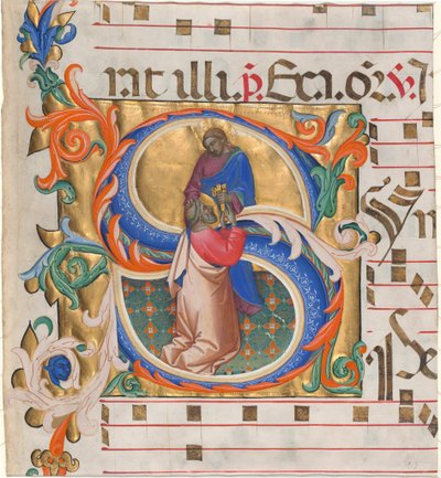 Christ Giving the Keys to Saint Peter by Lorenzo Monaco