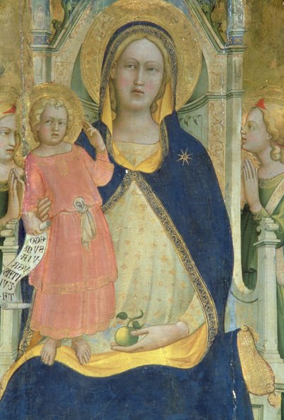Madonna and Child Enthroned with Saints (detail) by Lorenzo Monaco