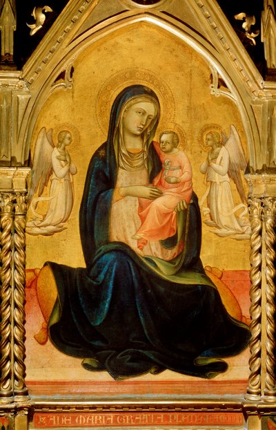 The Virgin and Child with Angels Madonna of Humility by Lorenzo Monaco