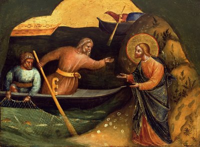 Calling of the Apostles Peter and Andrew (Detail), ca. 1370 by Lorenzo Veneziano