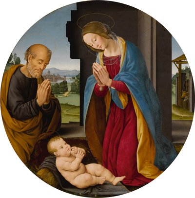 Adoration of the Christ Child by Lorenzo di Credi