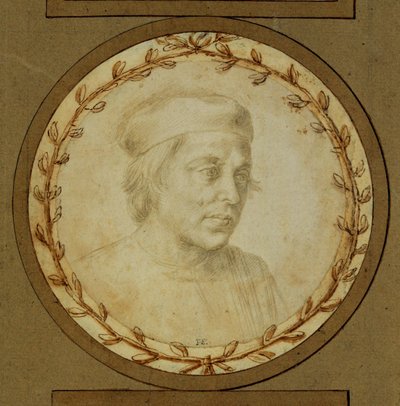 Bust of a Man with Skullcap by Lorenzo di Credi