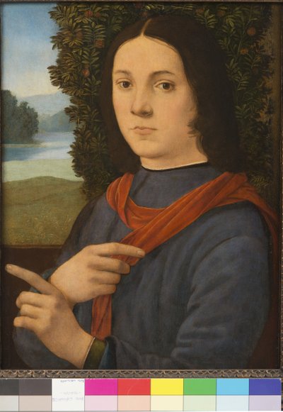 Portrait of a Young Man by Lorenzo di Credi