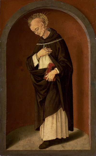 Saint Bernardino of Siena, in a Sculpted Niche by Lorenzo di Credi
