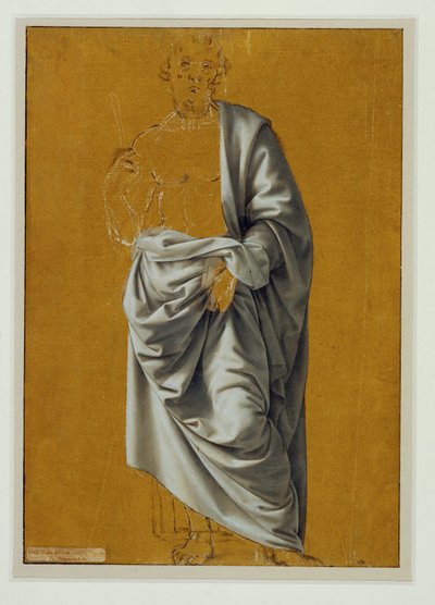 Study of Drapery for the Figure of Saint Bartholomew by Lorenzo di Credi