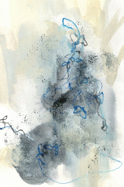 Abstract Blue Flow by Lori Ann Folz
