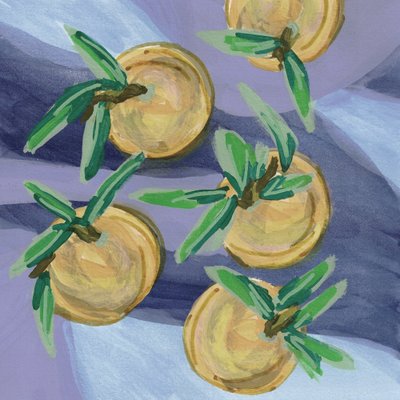 Clementines Pastel Yellow by Lori Ann Folz