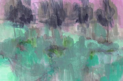 Dreamy Teal Forest by Lori Ann Folz