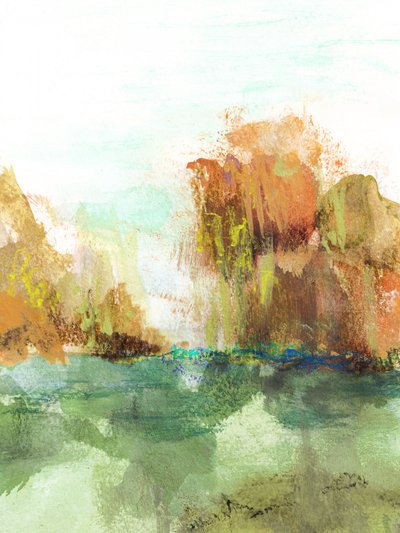 Earthy Mountain Reflection by Lori Ann Folz