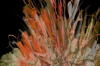 Fiery Abstract Strokes by Lori Ann Folz