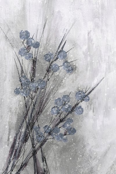 Frosted Blue Branches by Lori Ann Folz