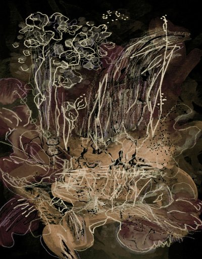 Orchid Bloom Midnight Mocha by Lori Ann Folz