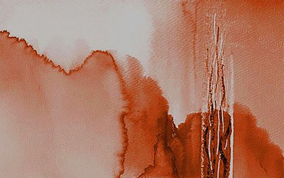 Terracotta Abstract Flow by Lori Ann Folz